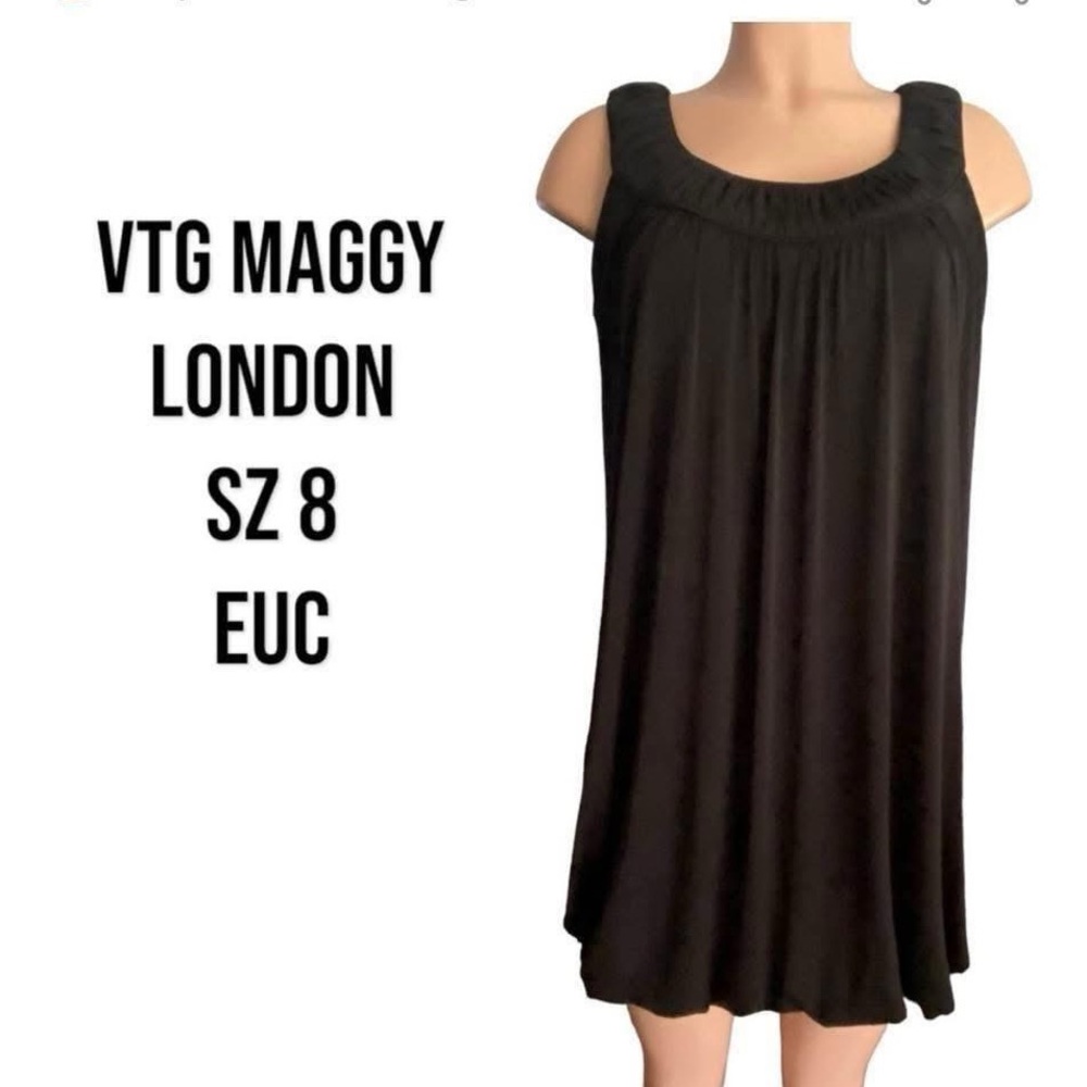 Maggy London Classic Black Sleeveless Dress
